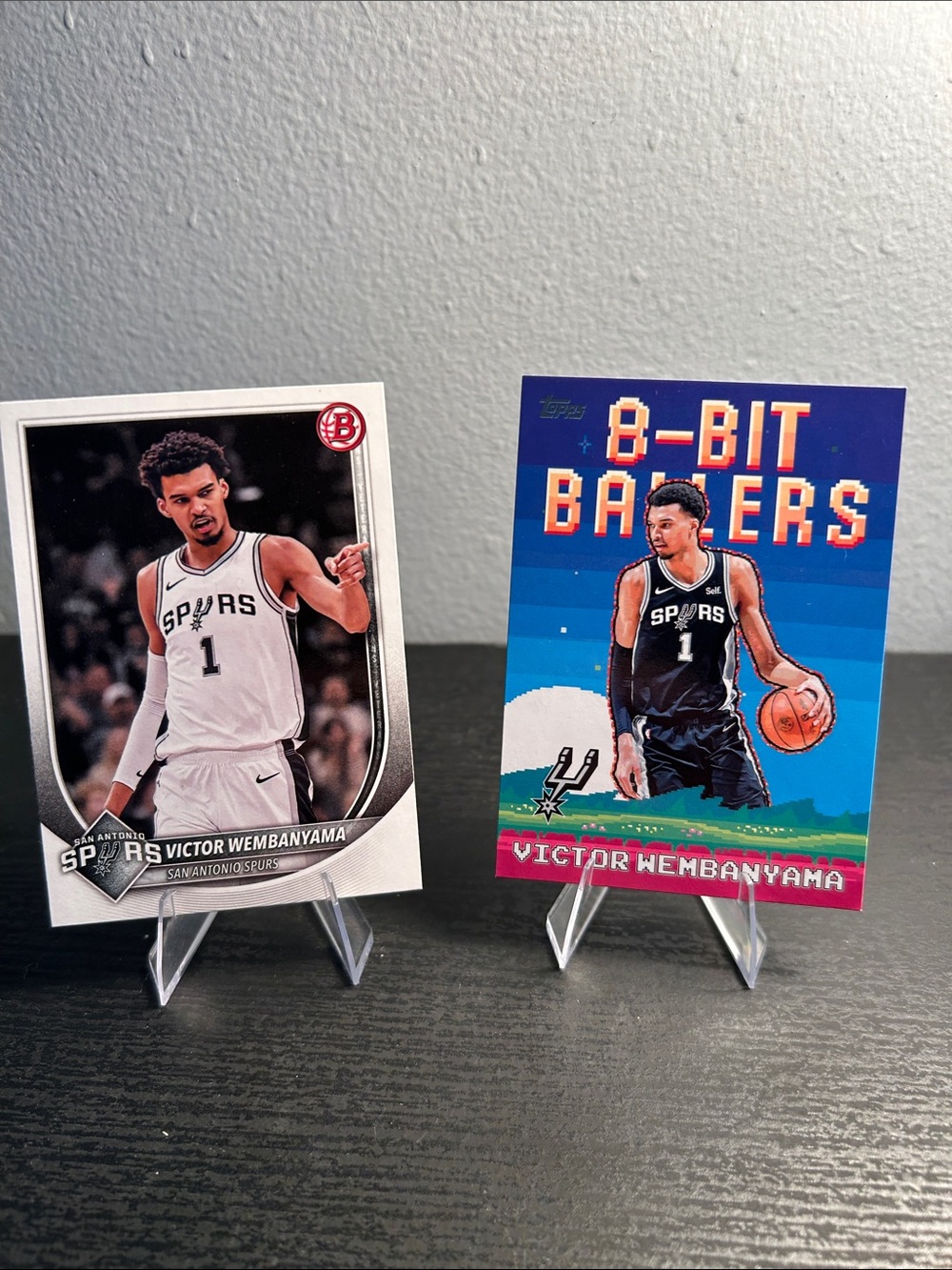 Victor Wembanyama Card Set NBA Bowman and 8Bit Topps San Antonio Spurs
